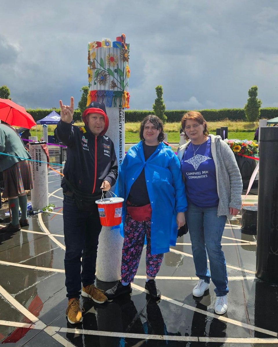 CamphillMK's tweet photo. It's Disability Awareness Day & in the run-up we celebrated at @TheRoseMK as part of their 10 year celebrations. Residents & staff decorated one of the pillars, listened to music & watched dances.
#DisabilityAwarenessDay #CamphillMK #LearningDisabilities #MKRose #MiltonKeynes https://t.co/yWit2SK2v2