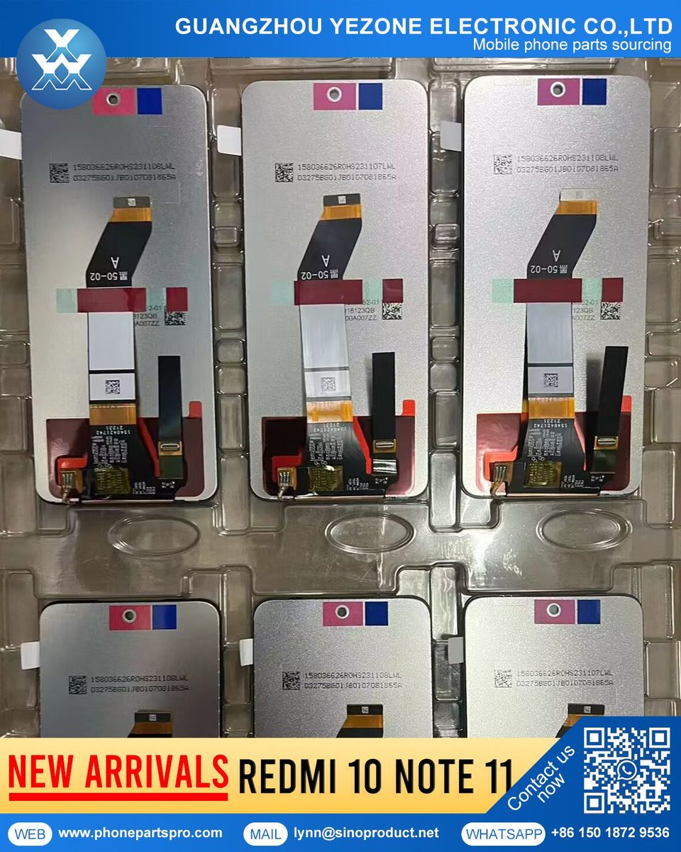 gzyezone's tweet image. 📈 #Redmi Hot Deals!
#Note8 #Note9 #Note10 #note11 
👑Original Quality
Get the best deals on Redmi screens
🚀 In Stock Now! 🚀
#replacementparts #B2B #samsung #LCD #Manufacturer #distributor #Wholesaler