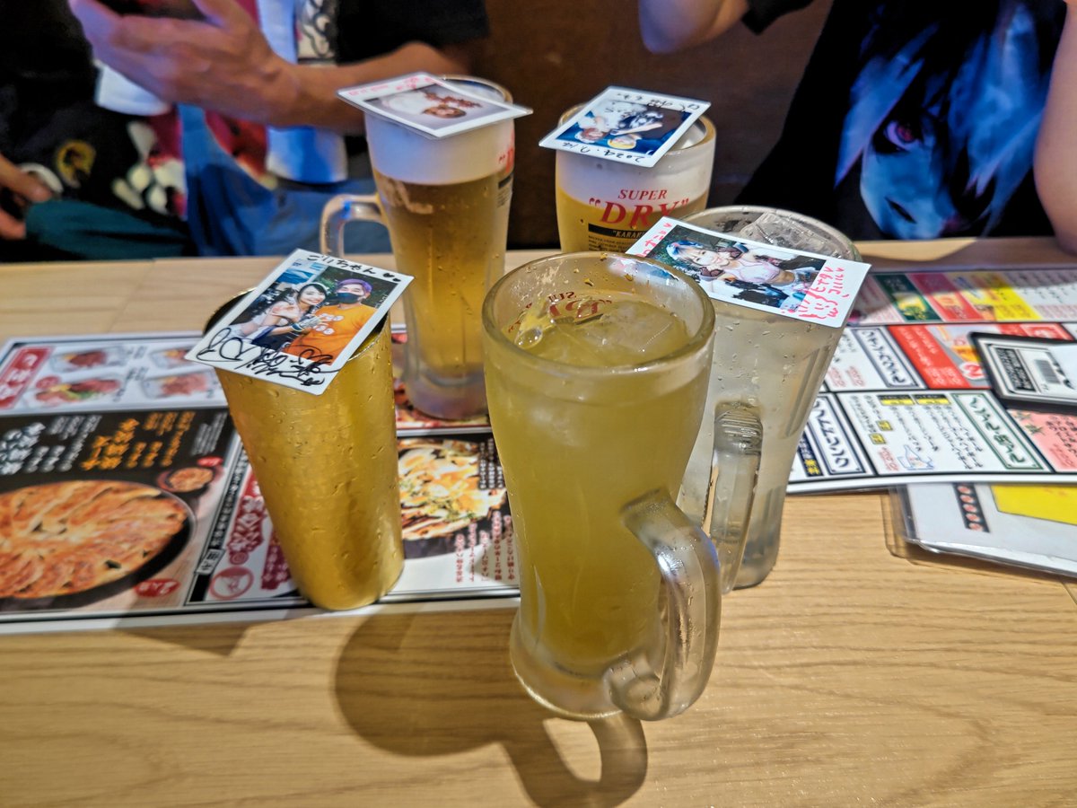 akiyoshi134's tweet photo. ライブ終わったので🎶
カンパイ😎🍻😎
#365酒場
#メノニューイヤー #仮面女子
#ジュリアナの祟り
#STSK #STSK小山支部
#週末だけただの酒クズ https://t.co/yGPfMyszWi