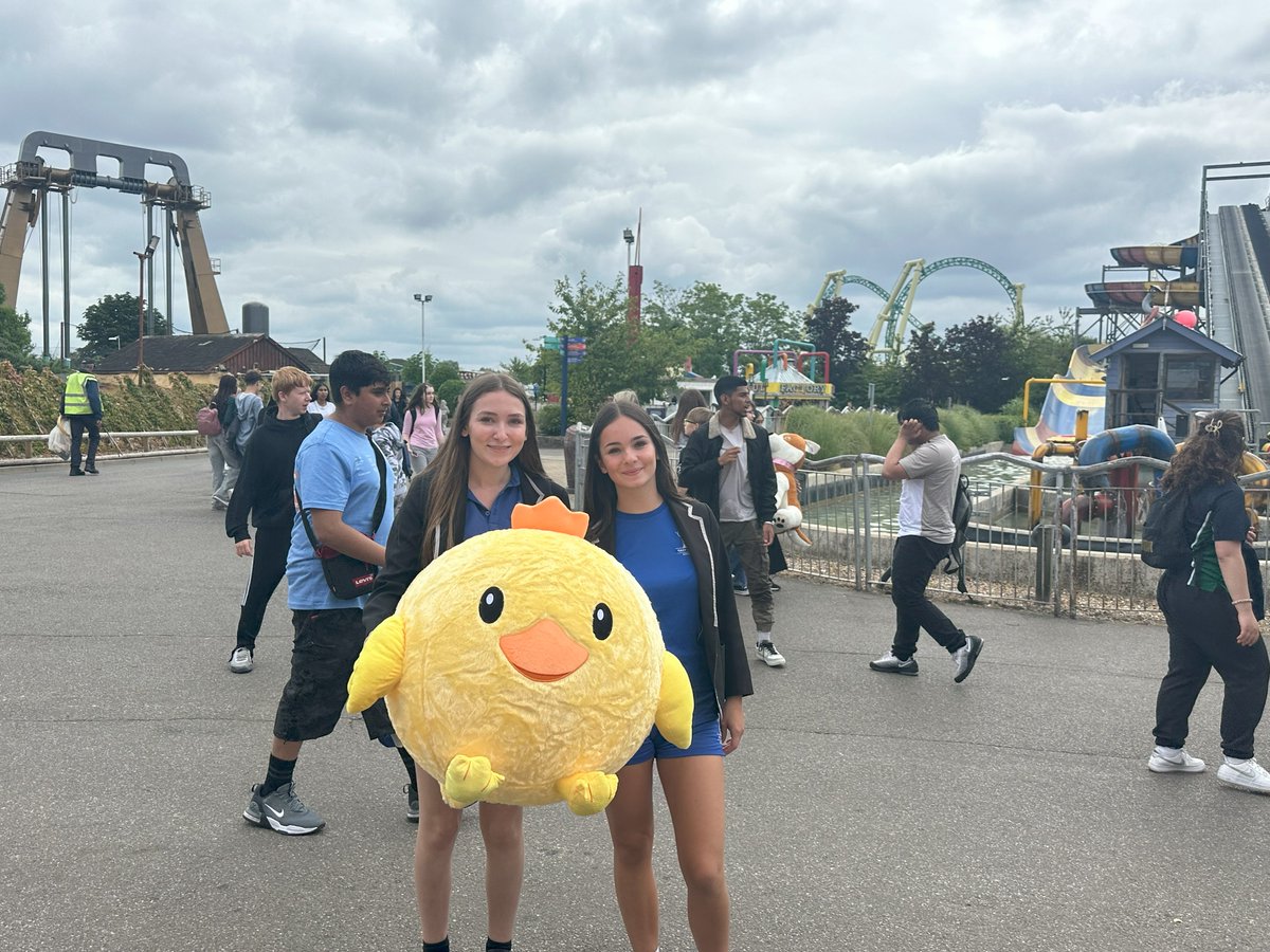 GreyCourtTweets's tweet photo. The weather gods were benign on Friday as year 10 attempted as many of the "big 5" at Thorpe Park as queues would allow. #Activityweek #Greycourt #Yr102024 https://t.co/iwydEG6rIg