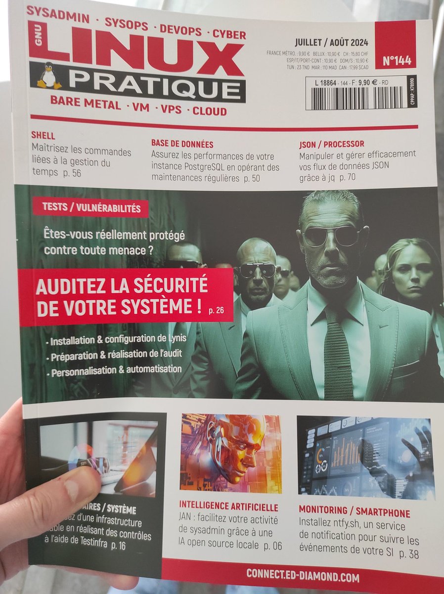 _adriend_'s tweet photo. On a encore galéré à trouver notre bimestriel favori : #LinuxPratique
Il y a de l'IA au programme (je vais pouvoir approfondir un outil déjà utilisé), du postgres qui semble très intéressant aussi. Et du sysadmin comme d'hab 👍 1/2 https://t.co/3FqI3IqLnY