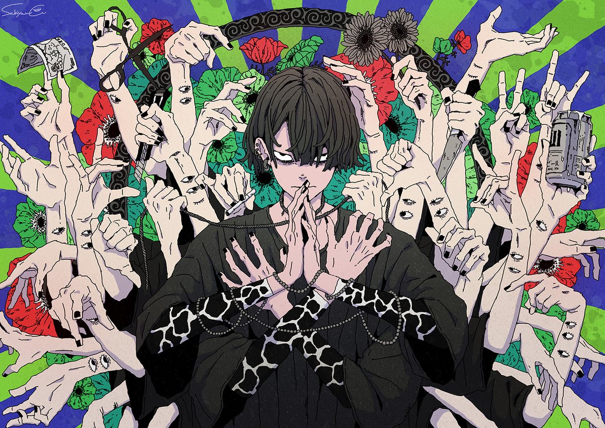sakiyama8ma's tweet photo. なんか最近自分の作品描いてないくせにグッズは売るマンになっちゃって申し訳ない…
はじめましてsakiyamaです。本来はこんな絵描いてます https://t.co/98c93wFJhV