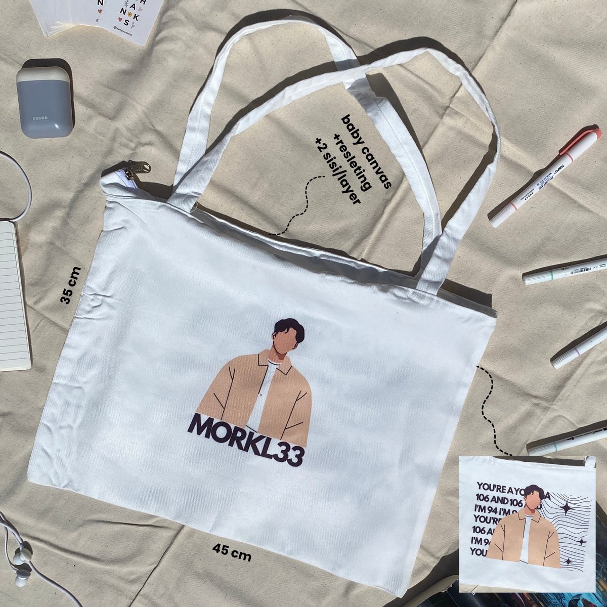 nightgrasses's tweet photo. Totebag Unofficial NCT Mark Lee Edition, fankit, bisa cek di sini yaa 🐯 https://t.co/2jFM61RpnO🐯

price: 23k https://t.co/CkBrWQelXy