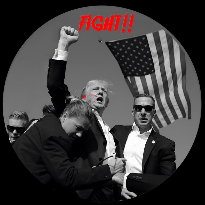 Introducing our exclusive "#Trump Fight" T-shirt! Wear it proudly and let the world know you stand for strength, determination, &amp; patriotism. Perfect for rallies, gatherings, or everyday wear. etsy.com/listing/176172…
Get yours today!
#TrumpAssassinationAttempt #Trump2024