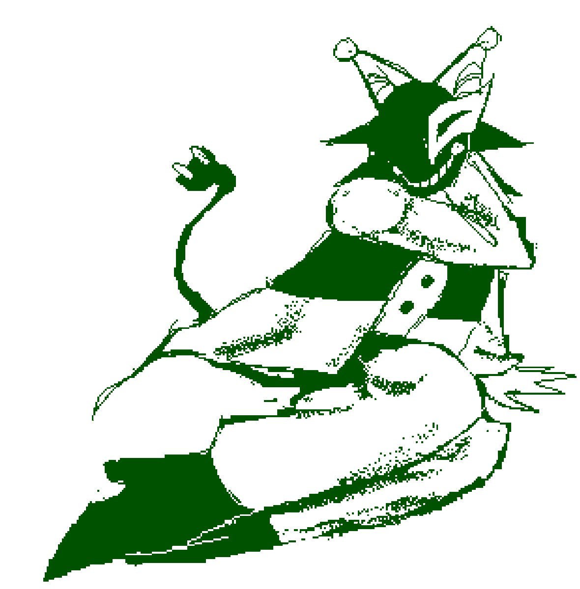 quick sketch of a toosday tenna design #DELTARUNE