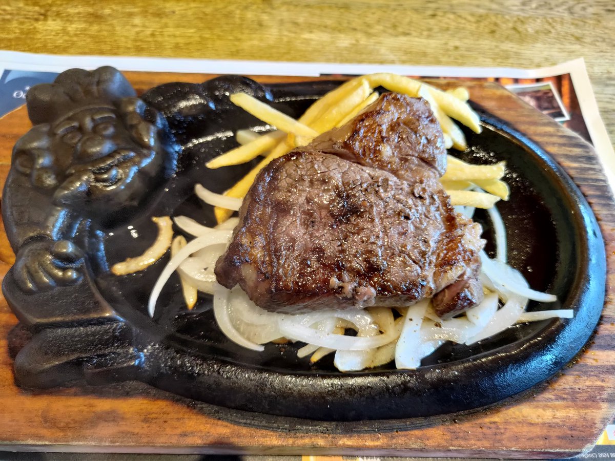 #ブロンコビリー
体調が戻って久々の外食。やっぱり美味しいね！