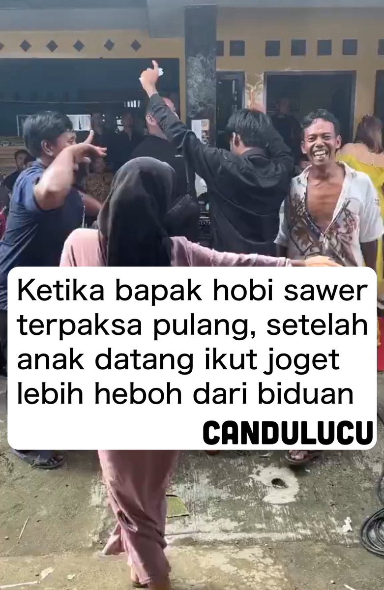 candulucu's tweet photo. Cara halus mengusir bapak yang suka nyawer biduan

athread— https://t.co/8c6PrGu8z3