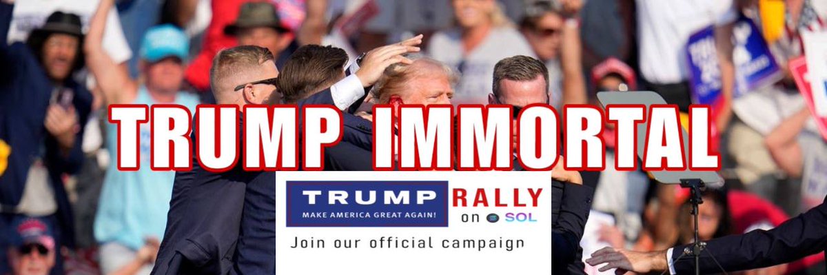 TrumpOnChain's tweet photo. @CryptoWizardd $TRUMP
Immortal Trump
Mcap $14K , double trending
https://t.co/ayZAziIyY1 https://t.co/ZrvCi6fYBX
