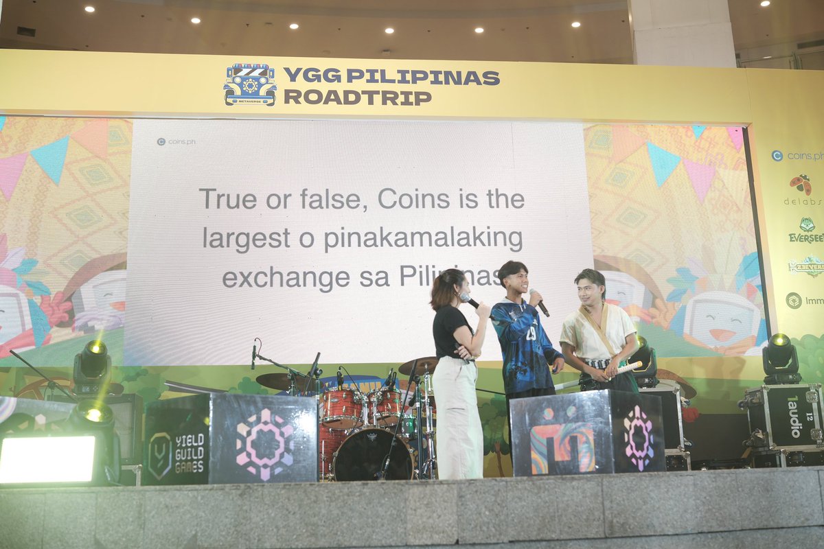 MFWCaravan's tweet image. .@coinsph is showing us how to start our journey with crypto here at #YGGRoadtripManila!  You can still join us here at the Ayala Malls TRINOMA so sign-up now 👇

lu.ma/rdtrpmanila

Join us for a #BiyahengWeb3!