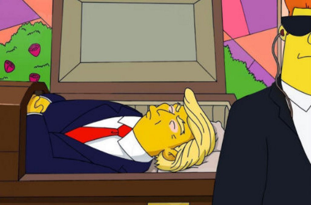 Neelpatil1920's tweet photo. The Simpsons strikes again ! 

In a 2000 episode, they eerily predicted a Trump presidency nd even hinted at an assassination. 

Reality mimicking satire ? 🤔 

#Trump #Shooter #USElection2024 #USelections #DonaldTrump  #TheSimpsons #TrumpPrediction #Gharwapasi #president https://t.co/8EGEefasvd