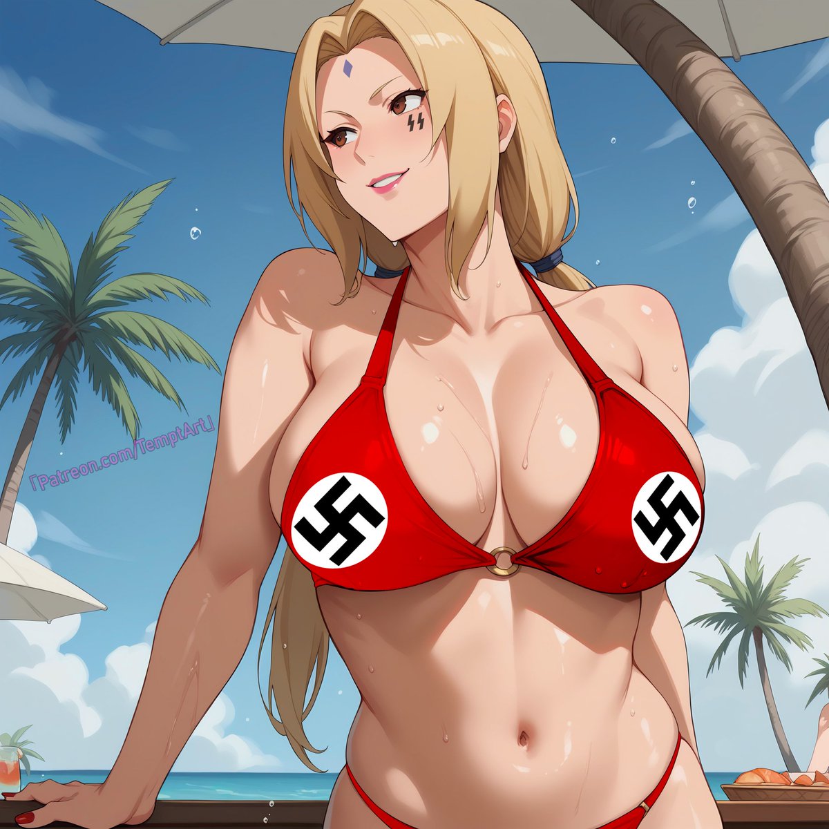 MillloveZ's tweet photo. Another Tsunade edit. I wanted to put more tattoos but I didn’t know what else to add 😔

Art made by AI

#miller #bleached https://t.co/FuxLNYRBQM