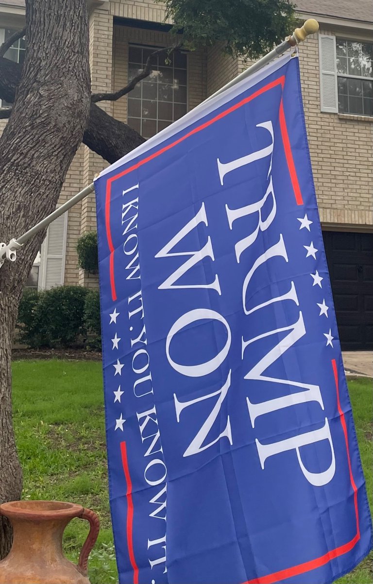 TMex64's tweet photo. @MilaLovesJoe Put my TRUMP FLAG up and NEVER TAKING IT DOWN! HOA KMA! https://t.co/IaXrmqWSoG