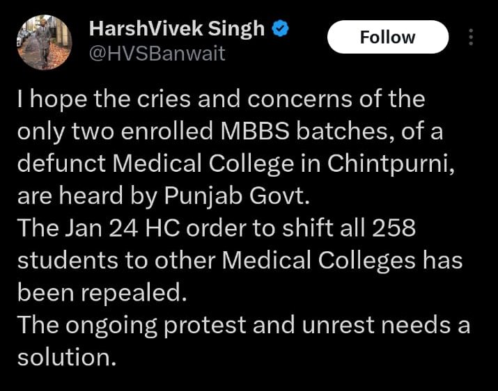 0manya04's tweet photo. Why is the high court in the pocket of politicians??Ignorance towards the masses, where is democracy?!? #Justice_delayed_is_justice_denied !!
Medicos at White need to be shifted already, how can a judgment passed by the court be put on hold for so long? https://t.co/oJww0pVsid