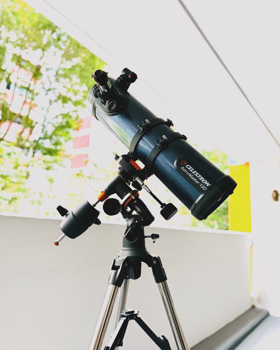 ALAMN_5006's tweet photo. Celestron Astromaster 130 Telescope

5 inch diameter telescope 
650mm Focal length https://t.co/K7B1sd2SYO