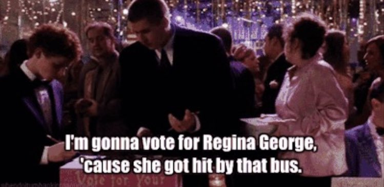 martinbianchi's tweet photo. Mean Girls, la mejor película sobre la psique estadounidense. https://t.co/pJKTFJJNs5