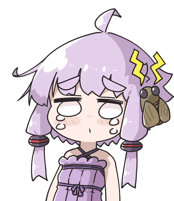 セミがうるさくて困っちゃうわね 