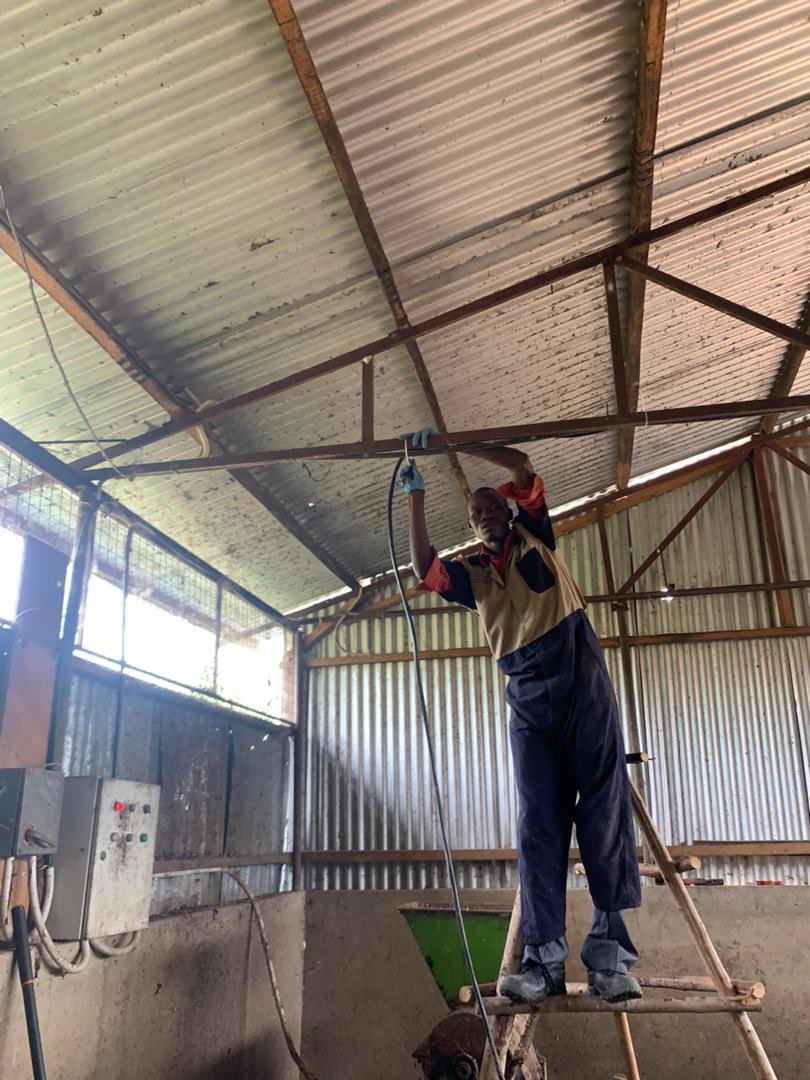 earthfeeds's tweet photo. We are delighted to host some engineering interns from a local Technical College. They have been setup machinery for our new agri processing unit. https://t.co/lBFdT2ldW5