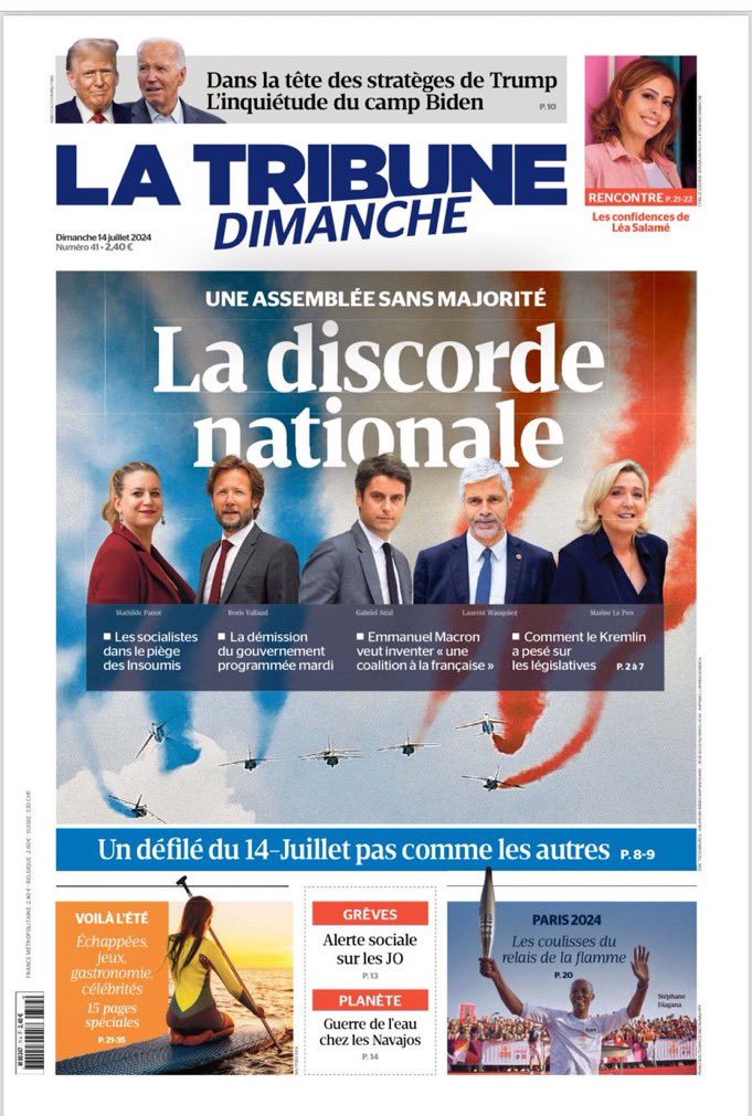 <a href="/TribuneDimanche/">La Tribune Dimanche</a> numéro 41 en kiosque 🗞️