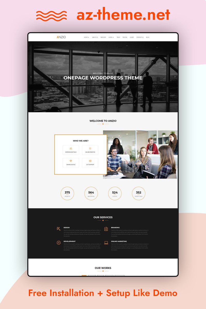 aztheme's tweet image. Discover Anzio – a fully responsive, one-page WordPress theme! 🌟 Create stunning, professional websites in just a few steps. Perfect for personal projects and businesses.

#AnzioTheme #OnePageDesign #WordPress #ResponsiveDesign #WebDevelopment #CreativeThemes #Anzio