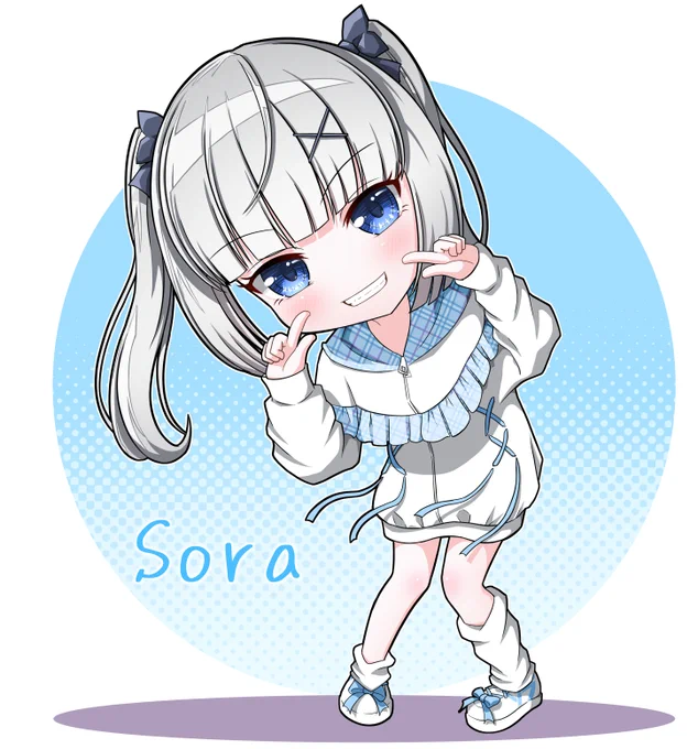 ちびソラちゃん C104で頒布するアクキー(2) #OC #イラスト