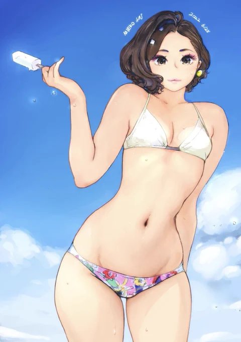 見栄子バニラアイス。 