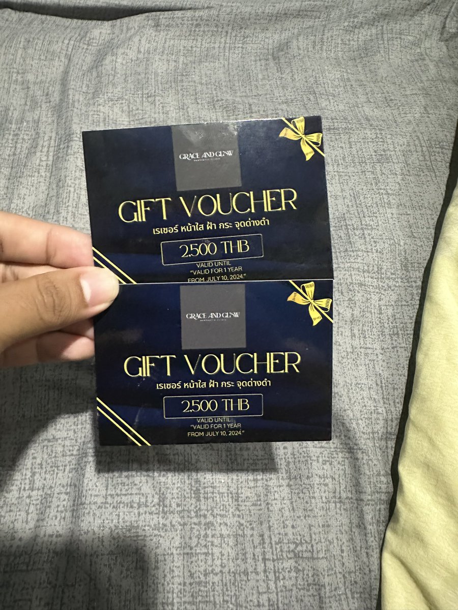 ttn_tt01's tweet photo. ขายGift voucher 
Grace and Glow Aesthetic clinic สาขาพหลโยธิน11 
ราคาใบละ1500บาท https://t.co/3Sp0iowwV7