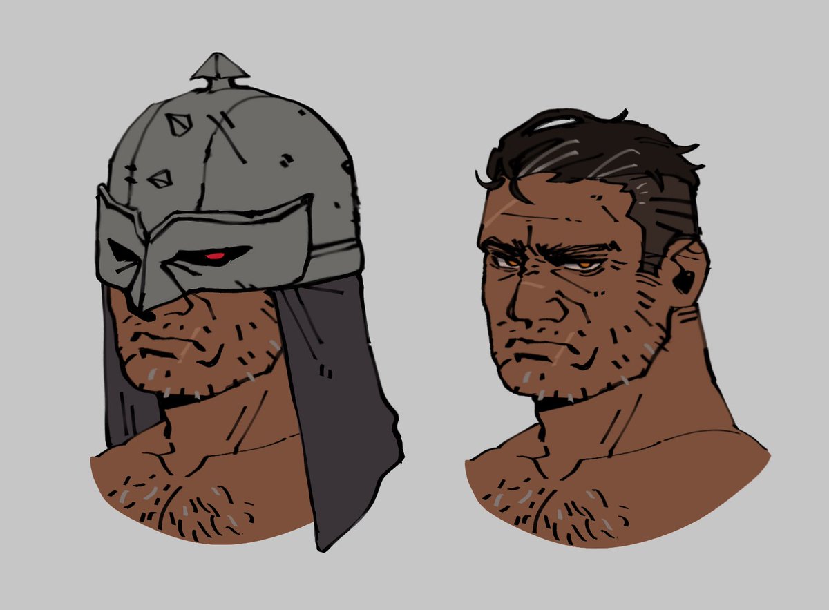 xsanguinate_'s tweet photo. #DarkestDungeon 
flagellant is known for his grin but i think his frown is also cute

anyway unmasked delusions https://t.co/tdq6sIGPxM