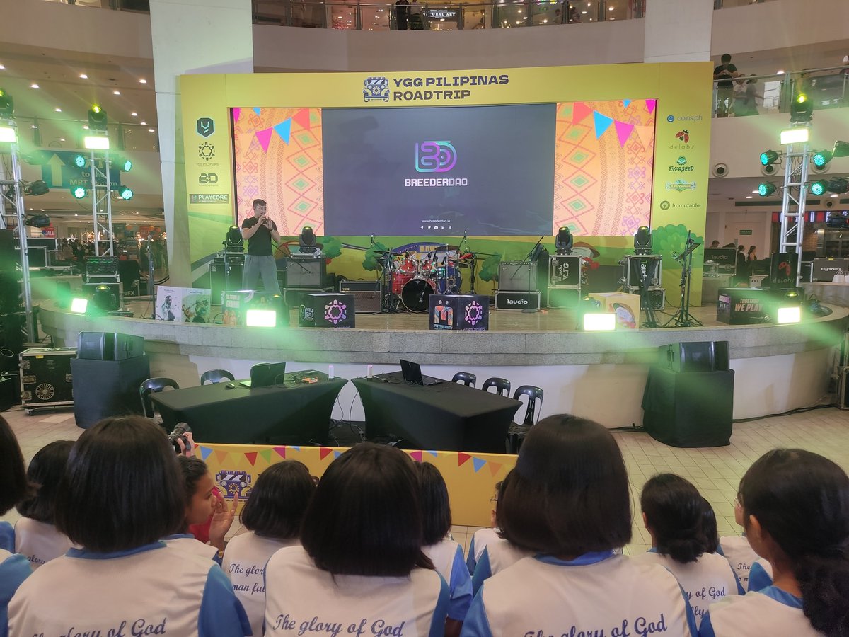 bitpinas's tweet image. On stage: BreederDAO presenting Playcore, a discovery platform for web3 gaming-related content. 

#YGGRoadtripManila
#BiyahengWeb3