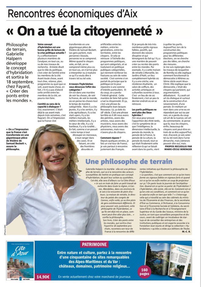 « La France s’est transformée en une gigantesque pièce de théâtre de Samuel Beckett »

Retrouvez mon interview dans <a href="/Var_Matin/">Var-matin</a> <a href="/Nice_Matin/">Nice-Matin</a> <a href="/Monaco_Matin/">Monaco_Matin</a> 

👉 varmatin.com/economie/-on-a…