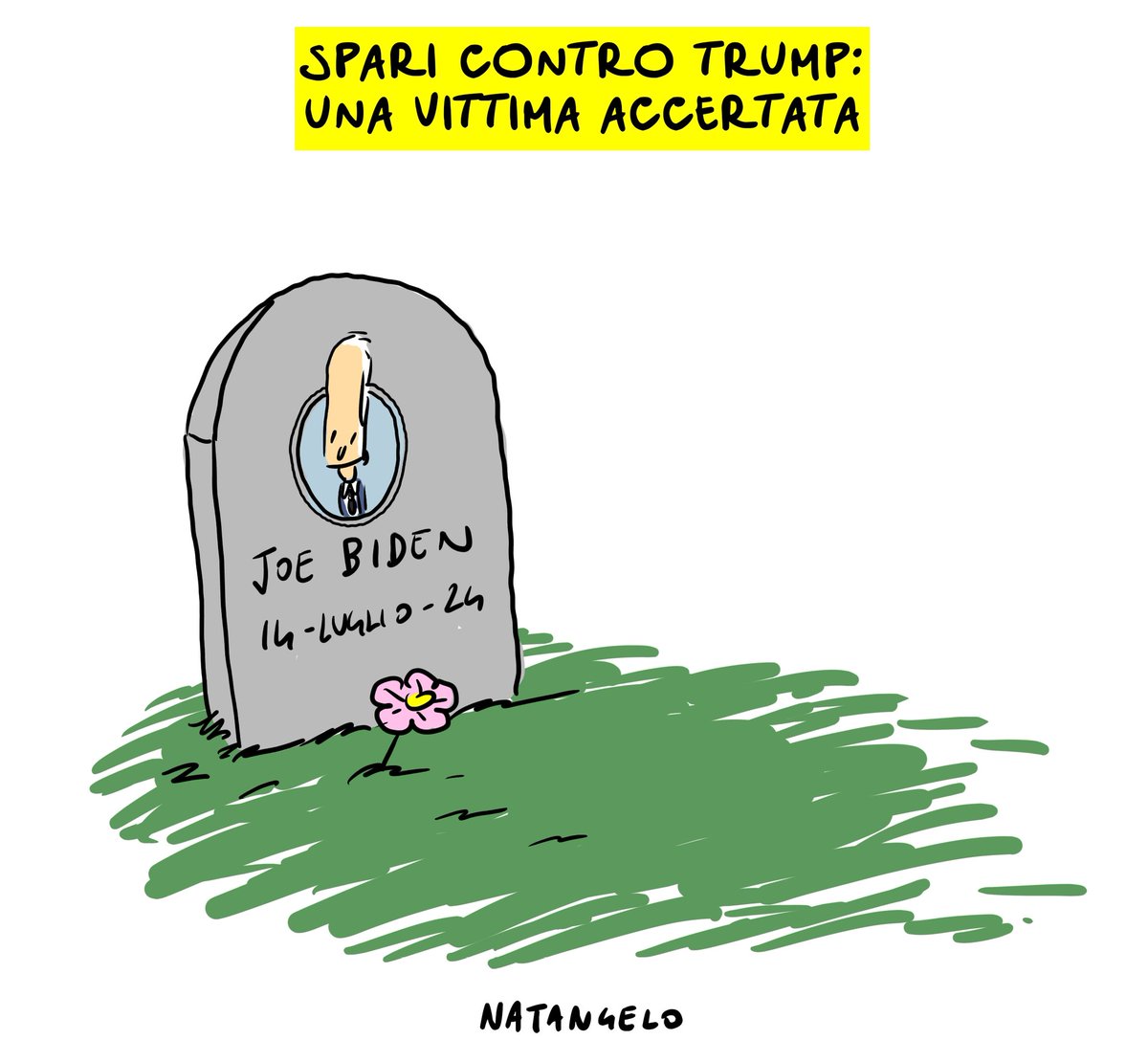 NatangeloM's tweet photo. Corsa alla casa bianca: situazione attuale

#trump #biden #attentato #vignetta #fumetto #memeitaliani #umorismo #satira #humor #natangelo https://t.co/0Hy32Ugous