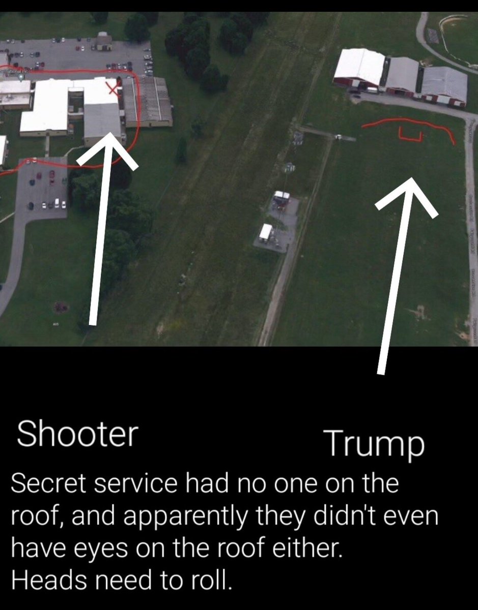 nascar808angel's tweet photo. Someone at secret service should be fired for not securing ALL roof tops no matter if it's "outside the security zone" #trumpassinationattempt #Trump #Trump2024 #TrumpWasRight #TRUMP2024ToSaveAmerica #Trump2024NowMorethanEver #wewanttrumpback #Trump2024NowMorethanEver #trumpwon https://t.co/gwShdKvN3s