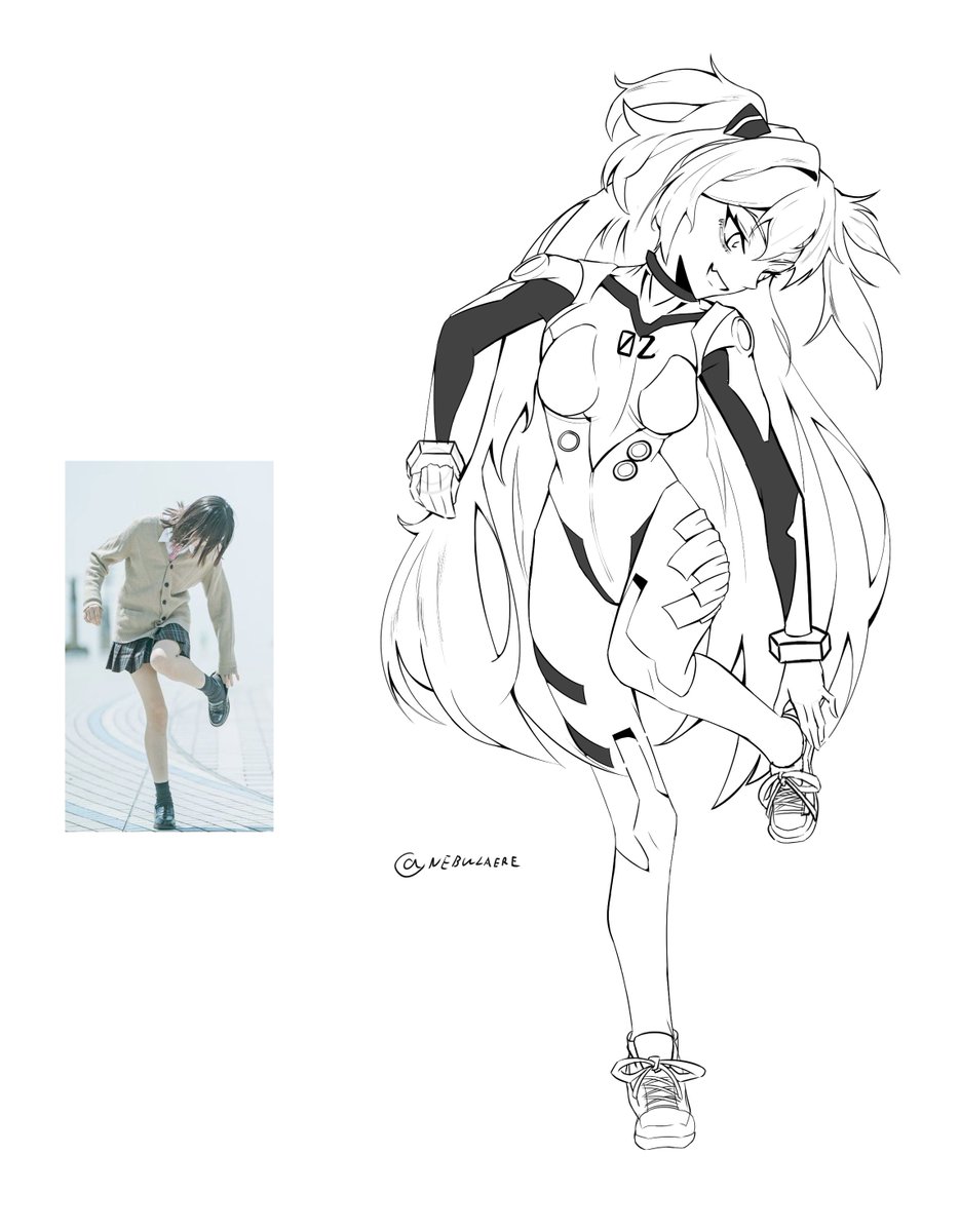 Nebulaere's tweet photo. Asuka study https://t.co/SuVieyRufX