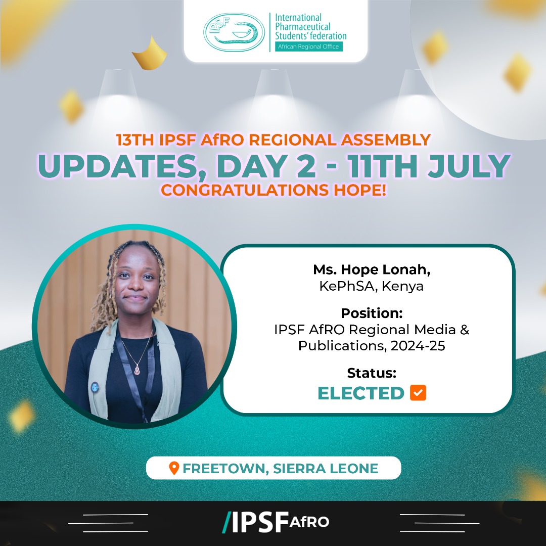 IPSFAfRO's tweet photo. ๐๐๐๐๐๐๐๐๐๐๐๐๐๐๐ to Ms. Hope LONAH, elected IPSF AfRO Regional Media & Publications Officer 2024-25.
#AfROCares https://t.co/YxK7Lm4ZGp