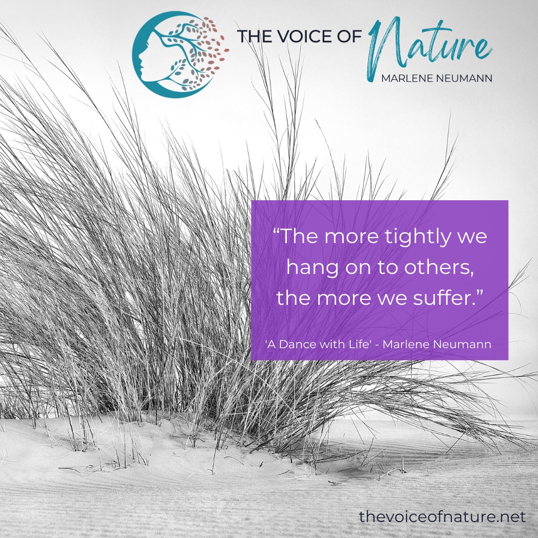marleneneumann's tweet photo. "The more tightly we hang on to others, the more we suffer."
Excerpt from my book, 'A Dance with Life.'
https://t.co/ErCqLUmhnR
The wisdom the world is waiting for.
#thevoiceofnature #photographylovers #lifeisamiracle #uniquegifts #nature #photography #wisdom #dancewithlife https://t.co/bU8RTL1ay3