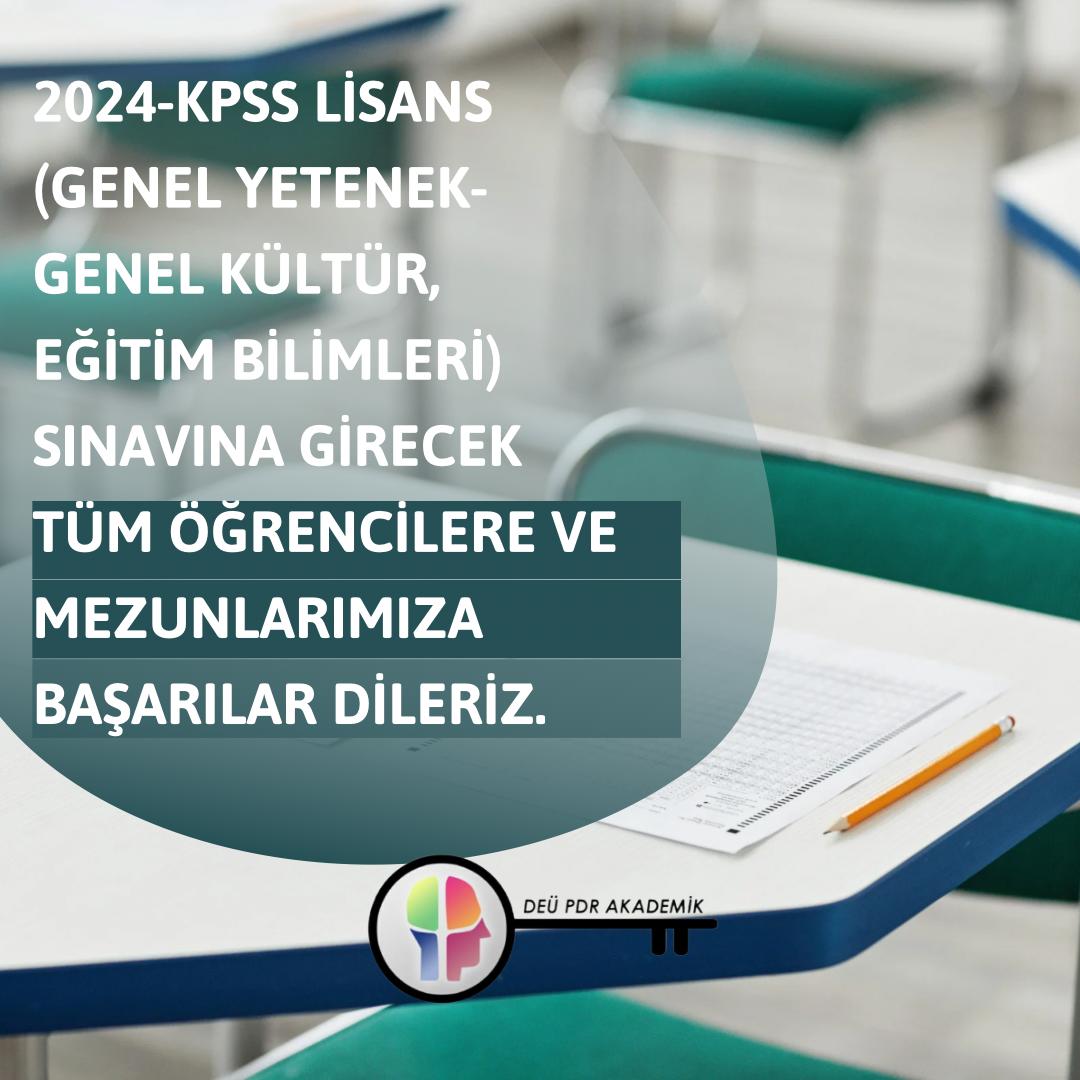 Tüm öğrencilere ve mezunlarımıza başarılar dileriz.  
#deu 
#deupdr
