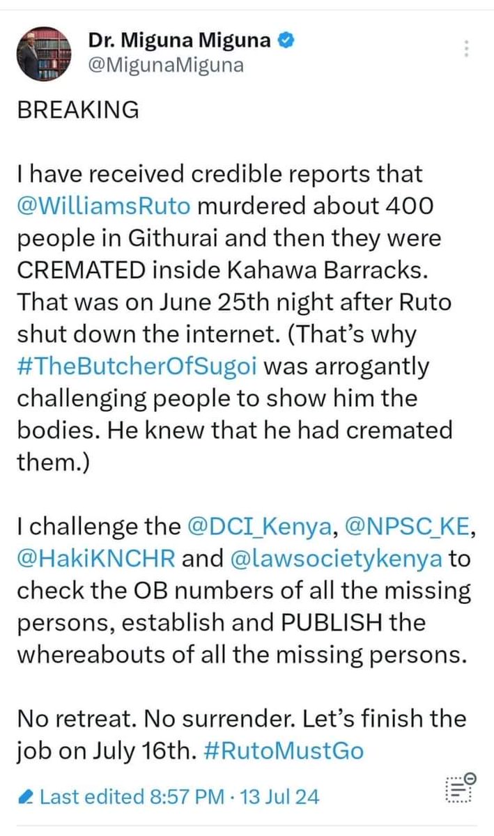 JLango6's tweet photo. #RutoEvilRegimeMustFall https://t.co/LewnRRbsar