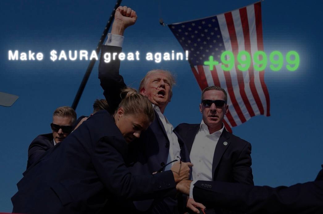 AURAETHX's tweet photo. Trump got that $AURA https://t.co/n8qTQh1CNA