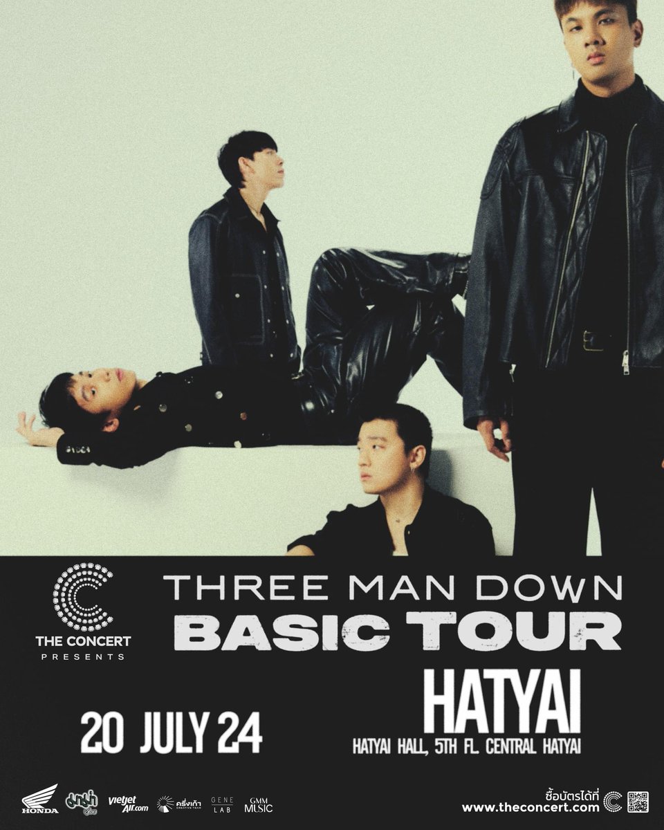 GeneLabRecords's tweet photo. หาดใหญ่ ที่สุดท้ายพร้อมหรือยัง! The Concert Application presents Three Man Down 'BASIC TOUR' : หาดใหญ่
เสาร์ที่ 20 กรกฎาคม
หาดใหญ่ฮอลล์ ชั้น 5 ศูนย์การค้าเซ็นทรัล หาดใหญ่
#ThreeManDownBASICTOUR
#ThreeManDown https://t.co/RdULy9jiJc