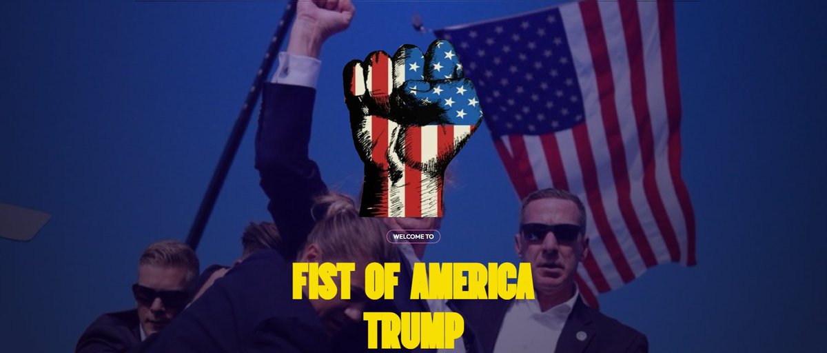 TrumpFOAERC's tweet photo. V2 of the website is now live to ensure easier access to Fist of America $FOA

https://t.co/0CDt1TEbbL https://t.co/URTpEZIKfz