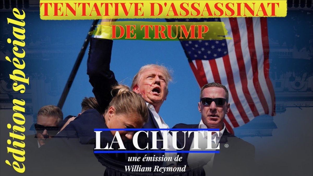 WilliamReymond's tweet photo. 🚨🚨 Si vous vous réveillez et que vous découvrez la tentative d'assassinat contre Donald Trump, je vous invite à revoir notre Édition Spéciale. 

Une émission en direct dans les minutes qui ont suivi la fusillade avec toutes les images et les premiers commentaires de la classe politique US. 

Et puis aussi une réflexion sur la portée de ce qui s'est déroulé ce samedi 13 juillet. 

Ce n'est pas le moment de parler de politique mais c'est le moment de s'inquiéter pour un pays au bord de la rupture.

Une tentative d'assassinat sur un candidat à une élection présidentielle est un moment grave.

Le symptôme d'une société profondément divisée et en crise

https://t.co/qHIYS0xj6e