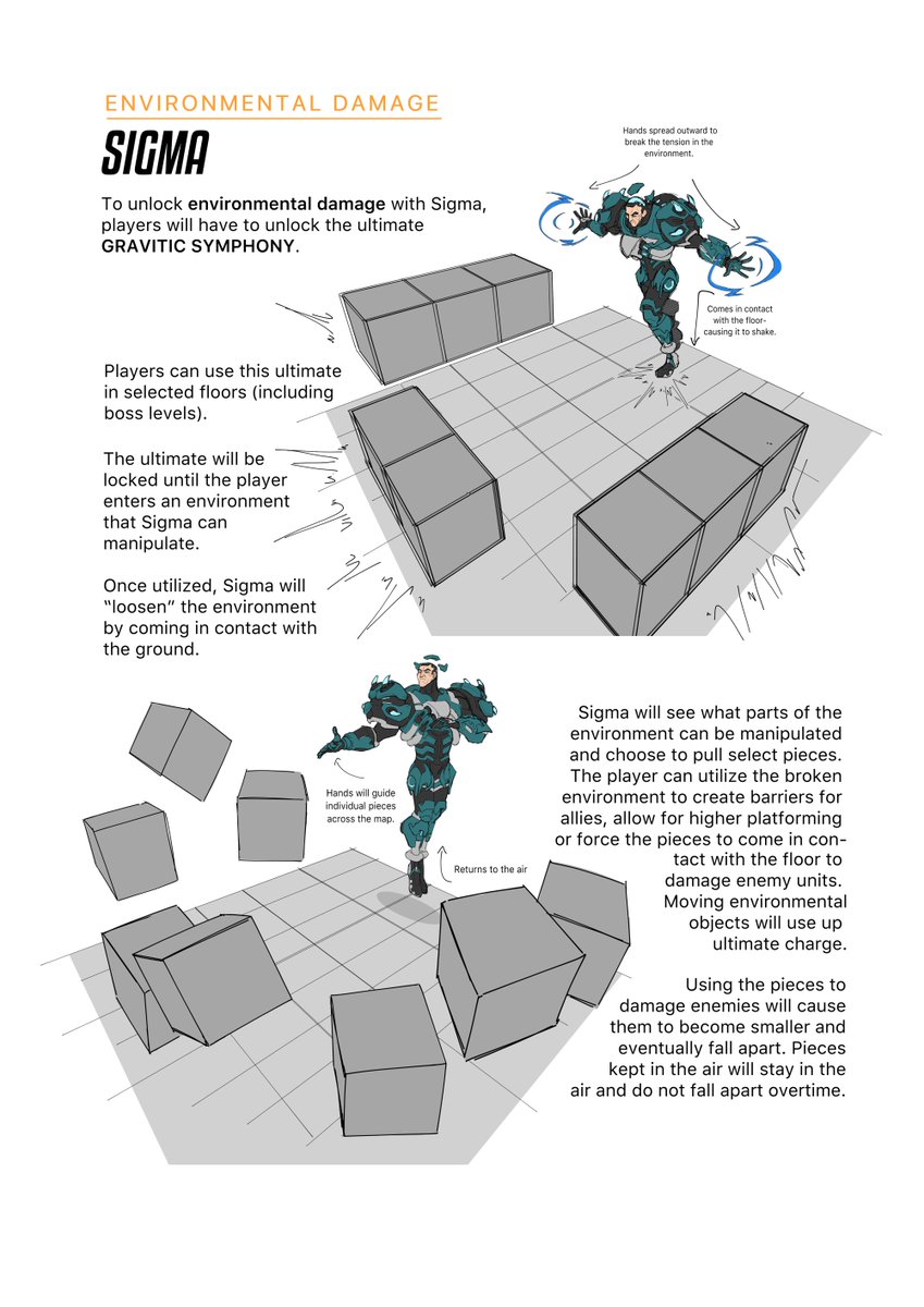 as promised, preview pages for my upcoming zine "Eye of the Storm: An Overwatch PvE Concept" 