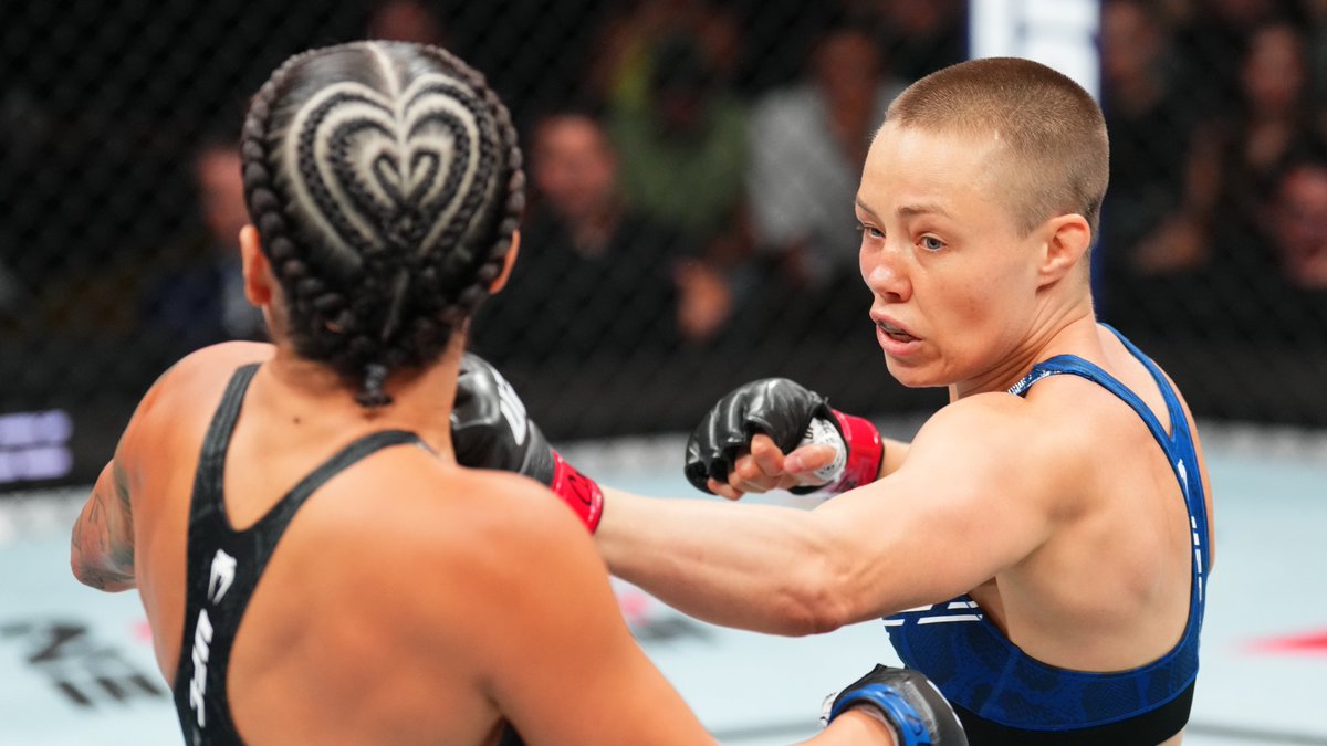 ufc's tweet photo. Thug Rose has won her last 2 trips at flyweight and is one step closer to becoming a two division champ!

#UFCDenver | @RoseNamajunas https://t.co/EvoVLSFzRT