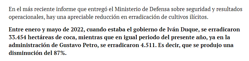 ObservadoresCo's tweet image. Se aproxima el informe de cultivos ilícitos en 🇨🇴 año 2023 por parte de la @ONU_es   @UNODC  @UNODCROCOL con sistema #SIMCI

➕ del 87% baja la erradicación de cultivos desde Agosto 2022 en 🇨🇴

➕🔎
observadorescol.org/observatorio-d…

@nytimes @thegreatglatsky @ElNuevoSiglo
📸@federicorios