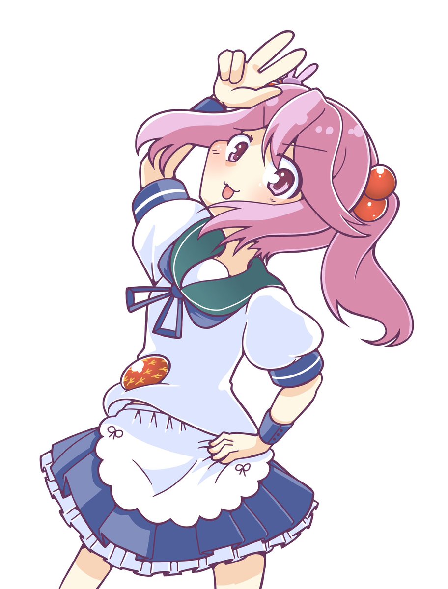 漣(艦これ) 「わぁいっ」|ﾏｷｭﾛｸﾛﾑのイラスト