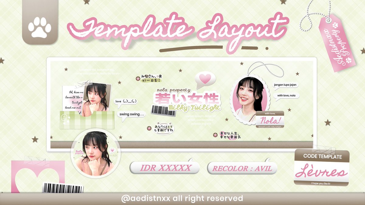 aedistnxx's tweet image. any interaction will be appreciated!🍧

dding.. ddong 🍥🍢, haloo boleh tolong di ospekin anak baru ku, yang Kemungkinan bakal aku sell as template.. kalau ada kesamaan sama BA lain please telling me lewat dm baik-baik yaa! thank youu 🍡🍿 

#zonauang