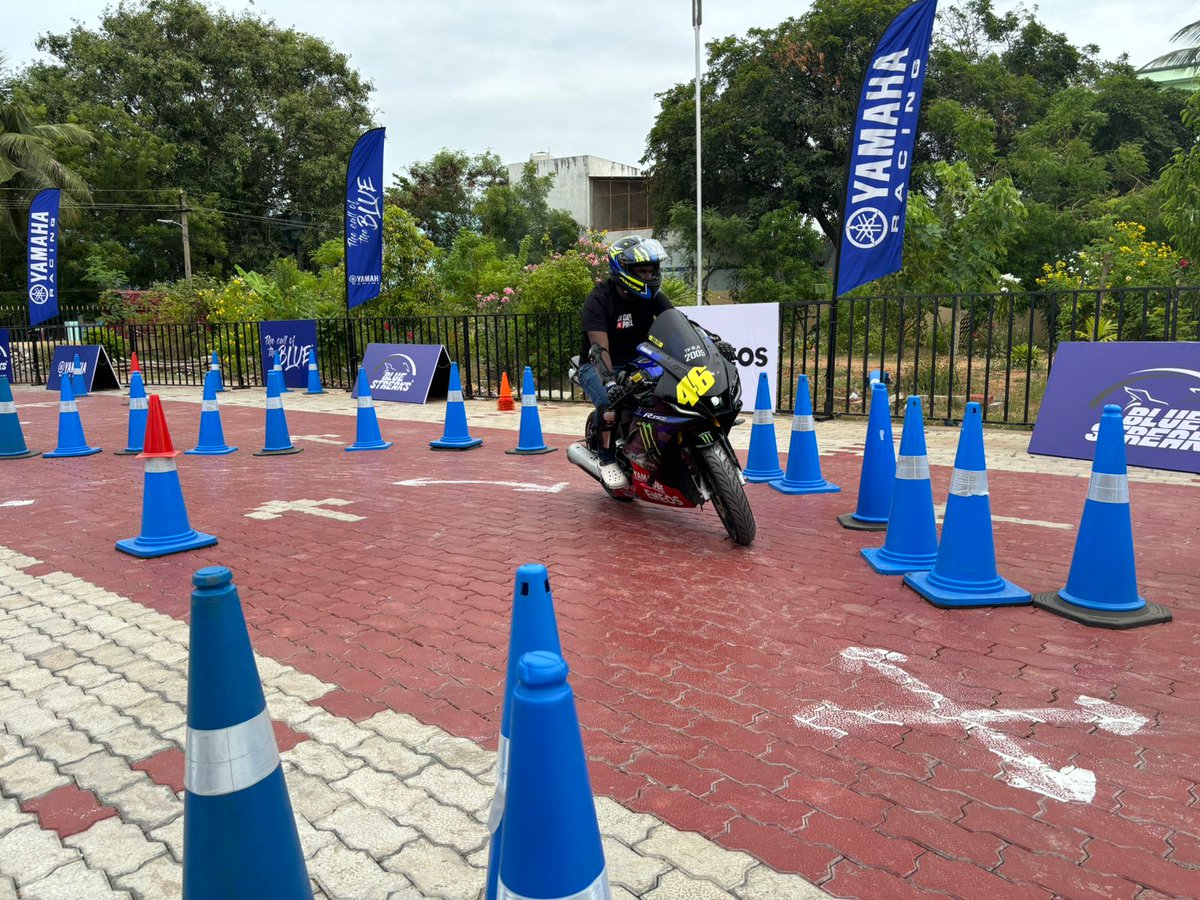 India_Yamaha's tweet photo. Trichy is buzzing with excitement as the Call of the Blue Weekend kicks off!  Join the celebration and experience the joy of riding.
.
.
#TheCallOfTheBlueWeekend #YamahaMotorIndia #YamahaRacing #COTB #CallOfTheBlueTrichy https://t.co/MpZLCSfGOI