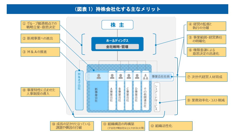 activistTIMES's tweet photo. 持株会社化のメリットとデメリットわかりやすい https://t.co/Esy1Yk2prY
