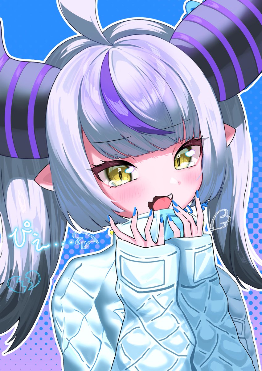ラプラス・ダークネス 「  #Laplus_Artdesu」|白波エイトのイラスト