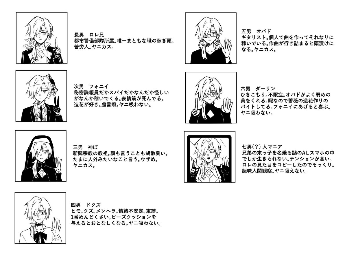 「イロアスさん家は7人兄弟」という存在しない漫画 