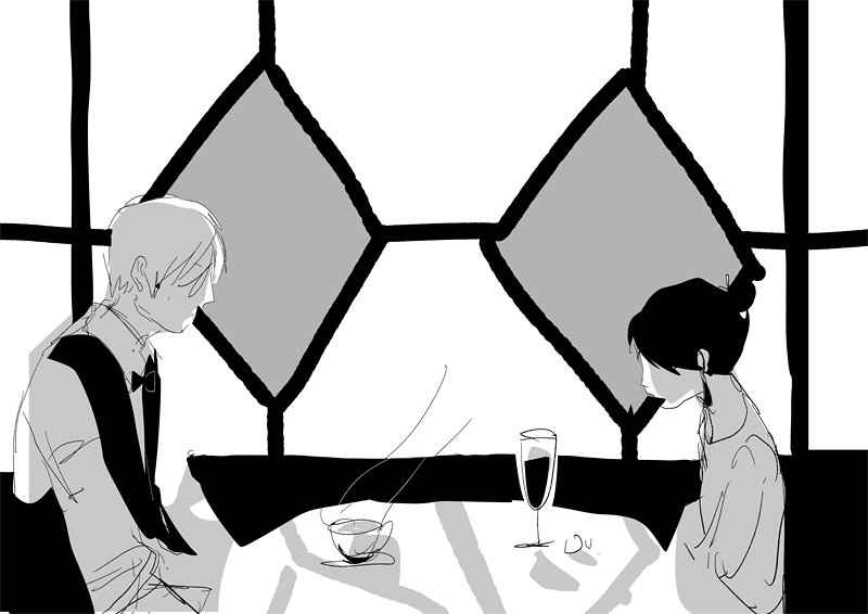 #兎が二匹裏話 #兎が二匹
没にした総扉 